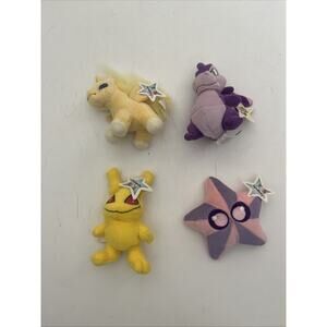 New Lot Of 4 Neopets Plush McDonalds Happy Meal Toys, 2004, 2005 Vintage Plush